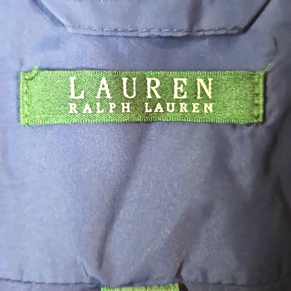 Lauren Ralph Lauren Navy Blue Quilted Vest Zip Up Snap Womens Sz 1X - Picture 2 of 8